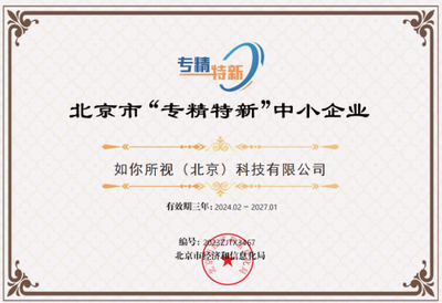 以“专精特新”为翼，如视在技术服务领域再获权威认可